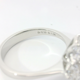 Anello Fiore in Oro Bianco 18kt con Diamanti Naturali 1,77ct