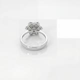 Anello Fiore in Oro Bianco 18kt con Diamanti Naturali 2,29ct