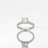 Anello Solitario in Oro Bianco 1.29 kt GIA