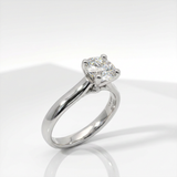 Anello Solitario in Oro Bianco 1.29 kt GIA