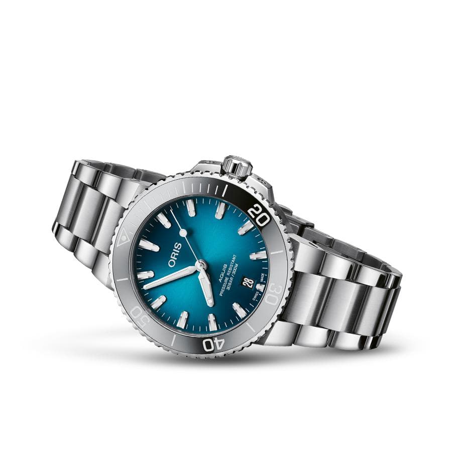 Aquis Date Azzurro 39,5 mm-Orologi-ORIS- [SKU] -Gioielleria Granarelli