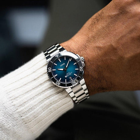 Aquis Date Azzurro 39,5 mm-Orologi-ORIS- [SKU] -Gioielleria Granarelli