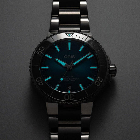 Aquis Date Azzurro 39,5 mm-Orologi-ORIS- [SKU] -Gioielleria Granarelli