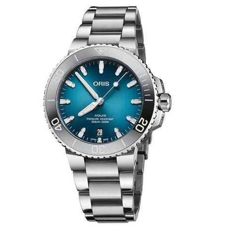 Aquis Date Azzurro 39,5 mm-Orologi-ORIS- [SKU] -Gioielleria Granarelli