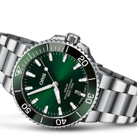 Aquis Date Verde 41,5 mm-Orologi-ORIS- [SKU] -Gioielleria Granarelli