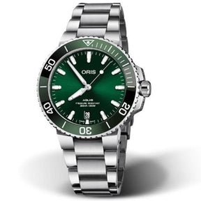 Aquis Date Verde 41,5 mm-Orologi-ORIS- [SKU] -Gioielleria Granarelli