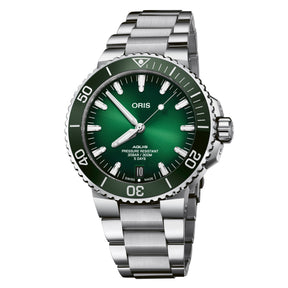 Aquis Date verde 43,5 mm Calibro 400-Orologi-ORIS-Gioielleria Granarelli