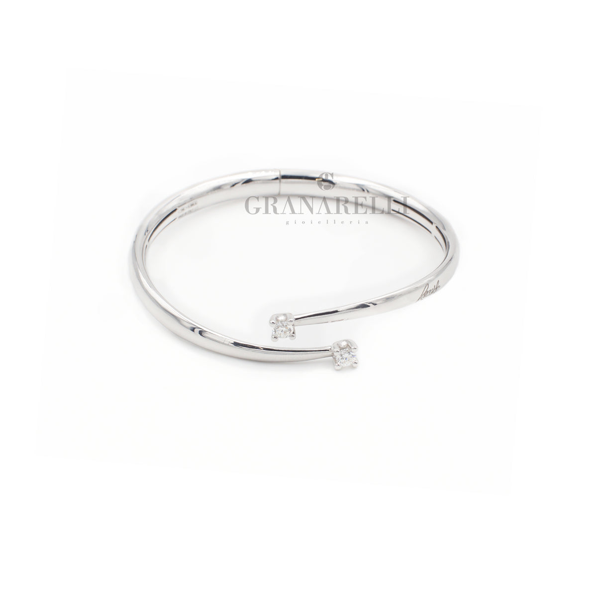 Bracciale Bangle con Diamanti toi et moi-Bracciali-RECARLO-Gioielleria Granarelli