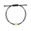 BRACCIALE TESSUTO NERO, CUORE-Bracciali-RUE DES MILLE-Gioielleria Granarelli