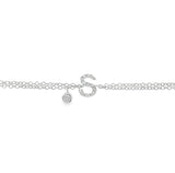 Bracciale Iniziale Lettera S con Diamanti