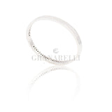 Bracciale Rigido con Pavè Diamanti in Oro Bianco
