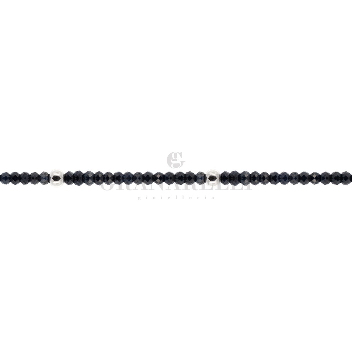 bracciale zaffiri blu notte in oro bianco