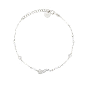 Bracciale Catena Castoni Cornetto Small Pavè Stardust Ten-Bracciali-RUE DES MILLE-Gioielleria Granarelli