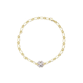 Bracciale Catena Cheval Quadrifoglio Small Pavè - Shapes-Bracciali-RUE DES MILLE-Gioielleria Granarelli