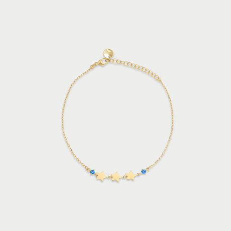 Bracciale 3 dischi e punto luce bianco-Bracciali-RUE DES MILLE-Gioielleria Granarelli