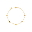 Bracciale 5 Cuori-RUE DES MILLE-BR-CAT 5CUO AU-Gioielleria Granarelli