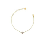 Bracciale Catena Quadrifoglio e Zirconi-Bracciali-RUE DES MILLE- [SKU] -Gioielleria Granarelli