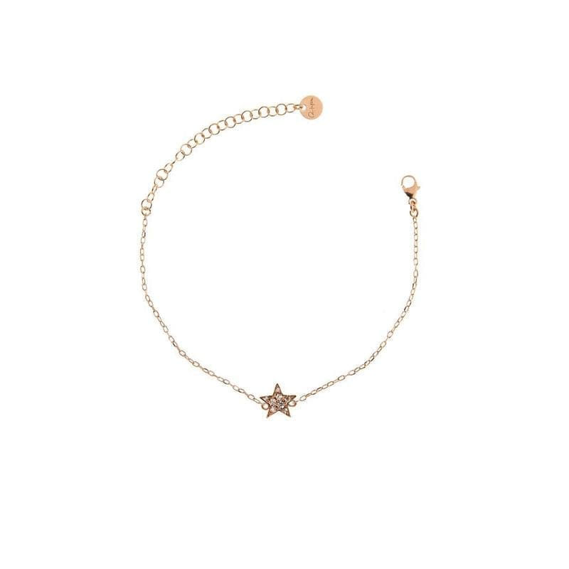 Bracciale Catena e Stella Zirconi-Bracciali-RUE DES MILLE- [SKU] -Gioielleria Granarelli