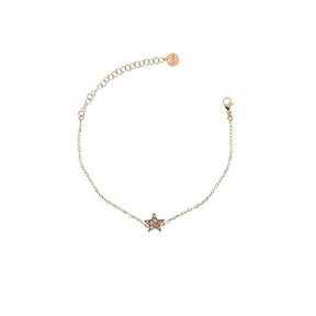 Bracciale Catena e Stella Zirconi-Bracciali-RUE DES MILLE- [SKU] -Gioielleria Granarelli