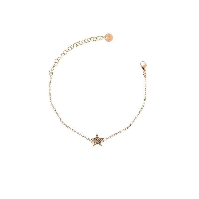 Bracciale Catena e Stella Zirconi-Bracciali-RUE DES MILLE- [SKU] -Gioielleria Granarelli