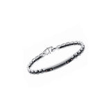 Bracciale Ceramica Acciaio e Spinelli Neri-Bracciali-ZANCAN-Gioielleria Granarelli