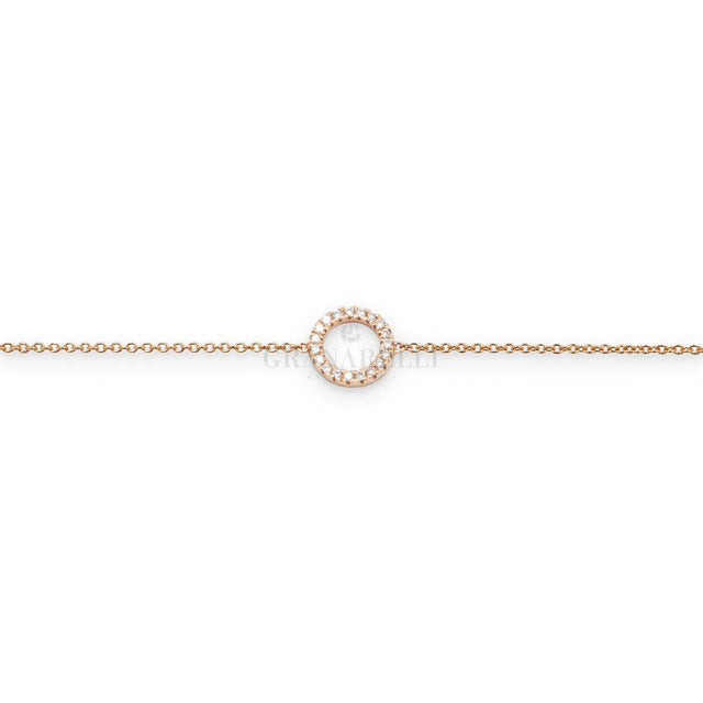 Bracciale Diamanti Cerchio in Oro Rosa-Bracciali-CRIVELLI-Gioielleria Granarelli