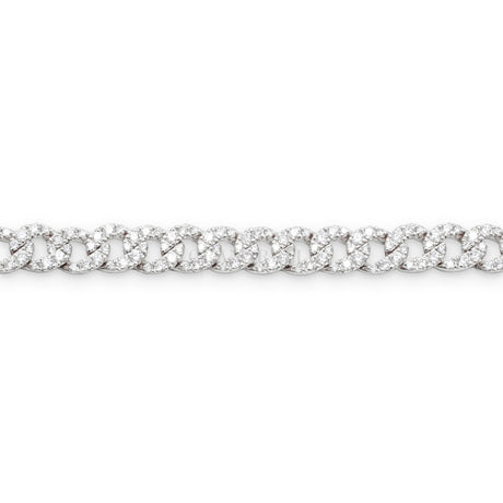 Bracciali Bracciale Groumette Oro Bianco e Diamanti CRIVELLI