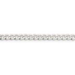 Bracciale Groumette Oro Bianco Diamanti 3.70kt-Bracciali-GRANARELLI-Gioielleria Granarelli