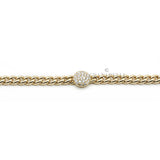 Bracciale Groumette in Oro Giallo con Diamanti-CRIVELLI-000-4635NS-Gioielleria Granarelli