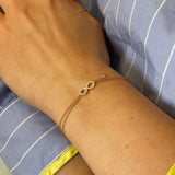Bracciale Infinito in Oro Rosa con Diamanti-CRIVELLI-234-3603-BR-Gioielleria Granarelli