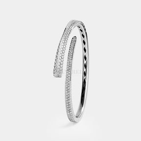 Bracciale Like Oro Bianco Diamanti Slim-Bracciali-CRIVELLI- [SKU] -Gioielleria Granarelli