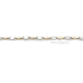 Bracciale Marinara In Oro rosa e Bianco-Bracciali-GRANARELLI-Gioielleria Granarelli