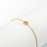 Light point bracelet in yellow gold