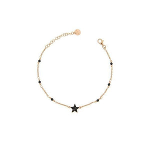 Bracciale Stella Zirconi Neri-Bracciali-RUE DES MILLE- [SKU] -Gioielleria Granarelli