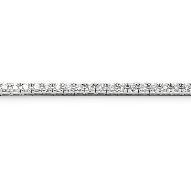 Bracciale Tennis Oro Bianco Diamanti 3.50kt-Bracciali-GRANARELLI-Gioielleria Granarelli