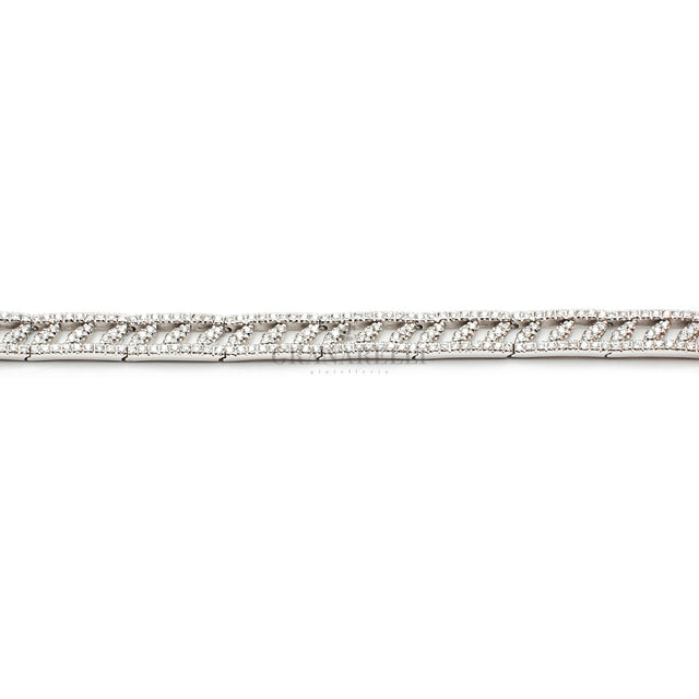 Bracciale Tennis Oro Bianco e Diamanti-Bracciali-GRANARELLI-Gioielleria Granarelli