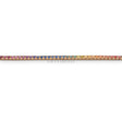 Bracciale Tennis Zaffiri Rainbow in Oro Rosa-Bracciali-CRIVELLI-17.5-Gioielleria Granarelli