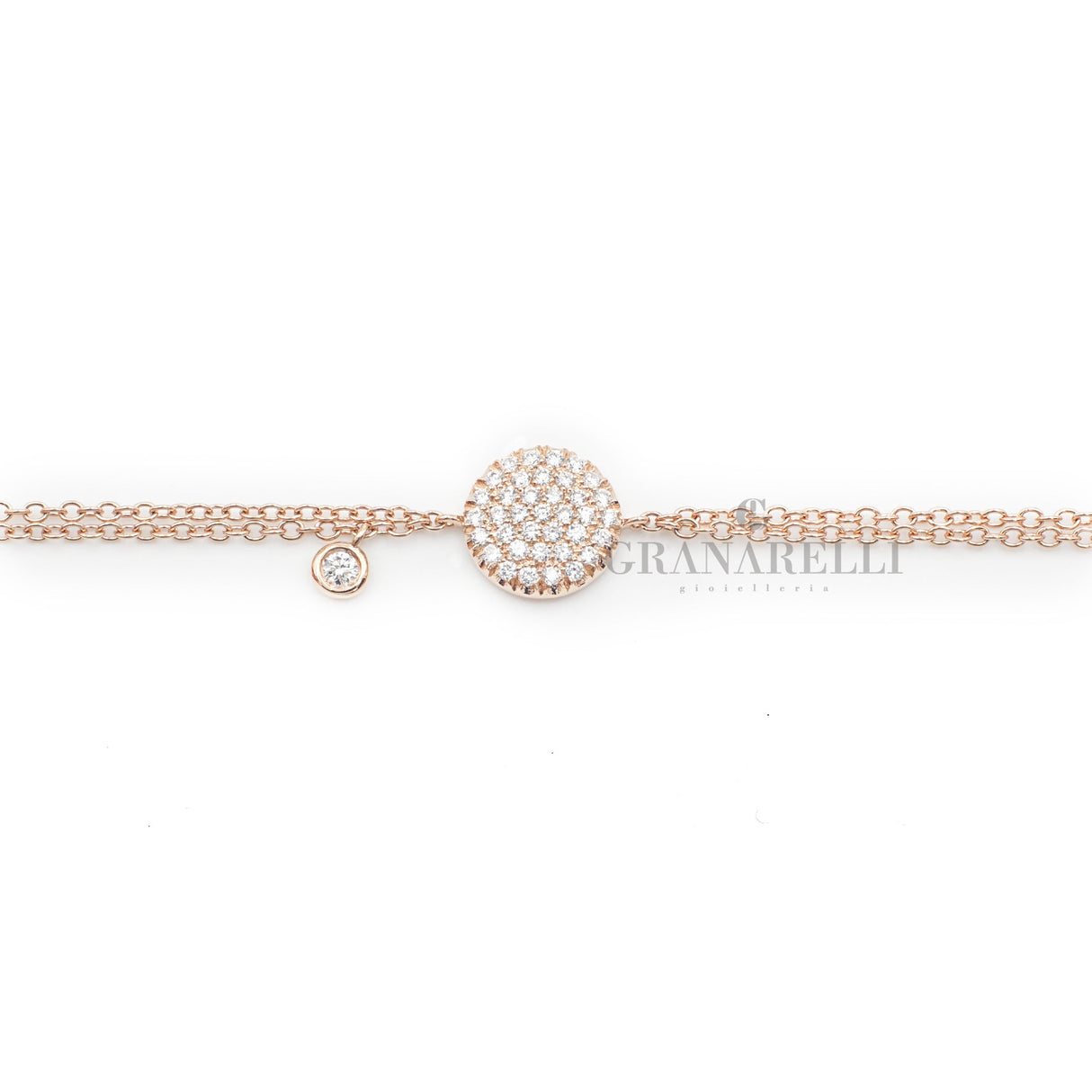 Bracciale Tondo di diamanti in Oro Rosa-Bracciali-CRIVELLI-Gioielleria Granarelli