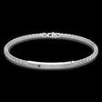 Bracciale Zancan in argento con targa e pietre nere ESB152-Bracciali-ZANCAN-20-Gioielleria Granarelli