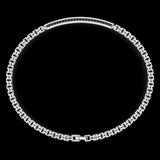 Bracciale Zancan in argento con targa e pietre nere ESB154-Bracciali-ZANCAN-20-Gioielleria Granarelli
