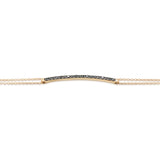 Bracciale barretta diamanti neri-Bracciali-GioGio- [SKU] -Gioielleria Granarelli