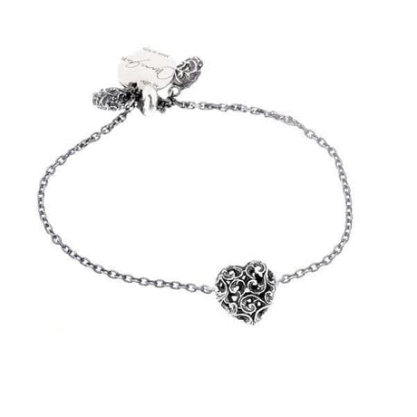 Bracciale con Cuore Intagliato-Bracciali-MARIA E LUISA JEWELS- [SKU] -Gioielleria Granarelli