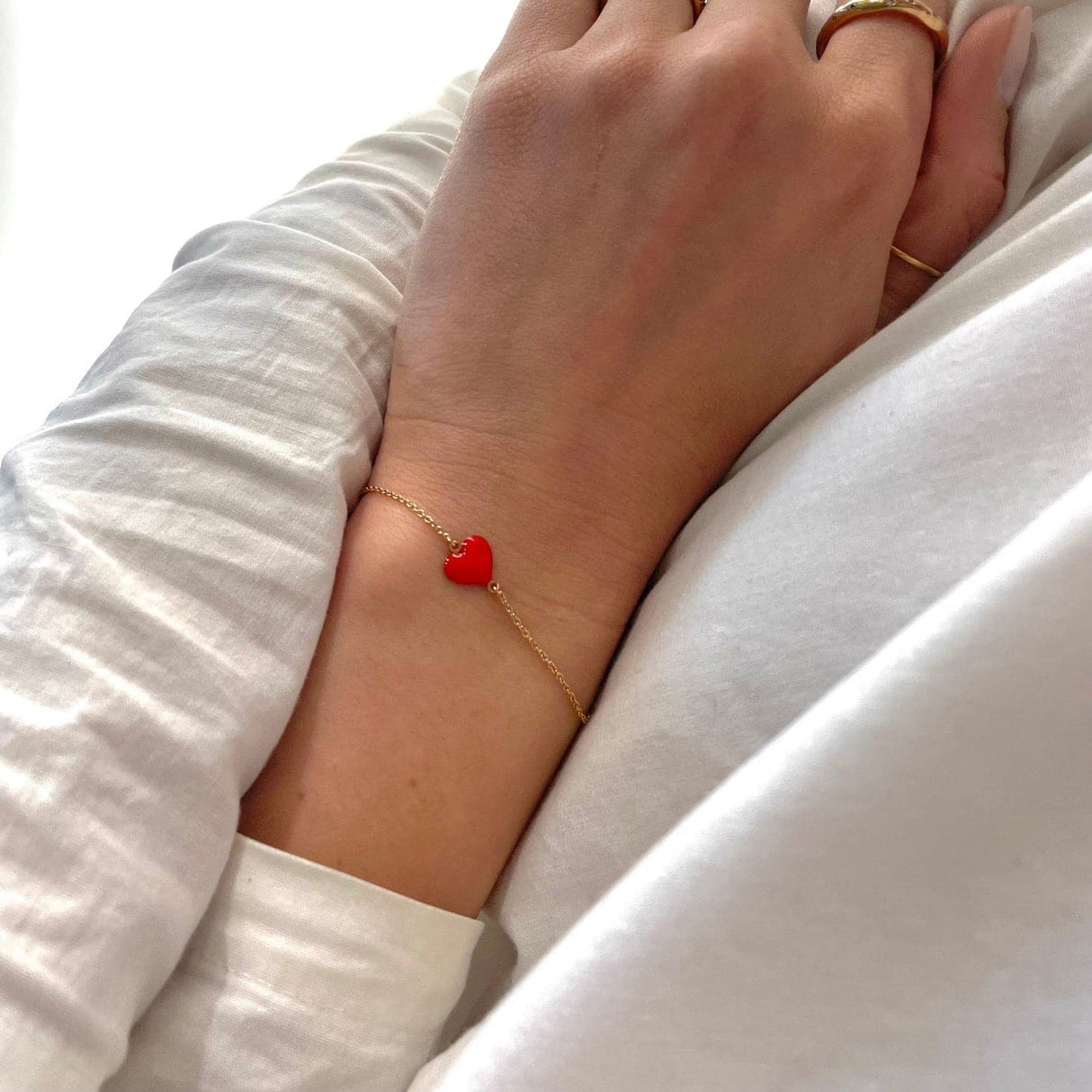 Bracciale Cuore D'argento Cuore Aperto In Oro Rosa - Gioielli - Bra - Foto 10