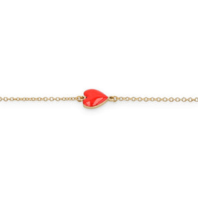 Bracciale cuore rosso-Bracciali-GioGio- [SKU] -Gioielleria Granarelli