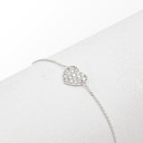 Bracciali Bracciale oro Bianco e Cuore Pavè CRIVELLI