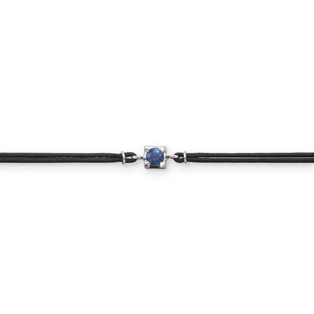 Bracciali Bracciale zaffiro blu su cordino GioGio