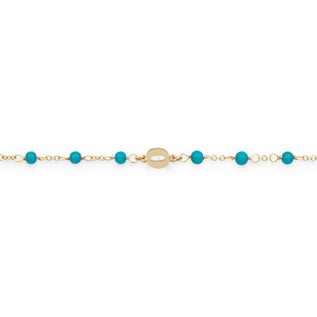 Bracciale turchesi lettera speciale-Bracciali-GioGio-O-Gioielleria Granarelli