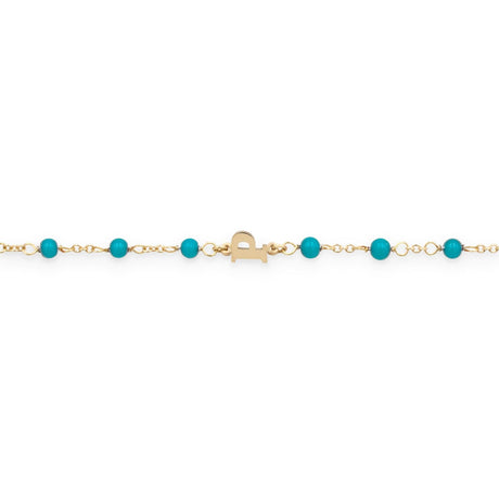 Bracciale turchesi lettera speciale-Bracciali-GioGio-P-Gioielleria Granarelli
