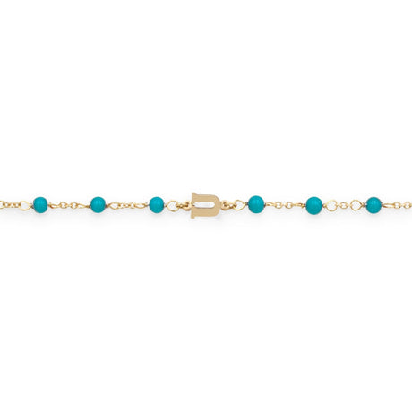 Bracciale turchesi lettera speciale-Bracciali-GioGio-U-Gioielleria Granarelli