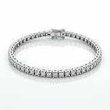 Bracciale Tennis Oro Bianco Diamanti 3.01kt